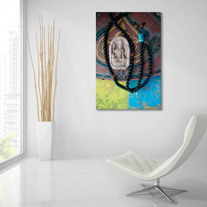 Epic Art 'Mala Beads Yogi' by Elena Ray, Acrylic Glass Wall Art,24x36