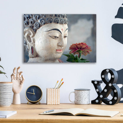 Epic Art 'Buddha Flower' by Elena Ray, Acrylic Glass Wall Art,16x12