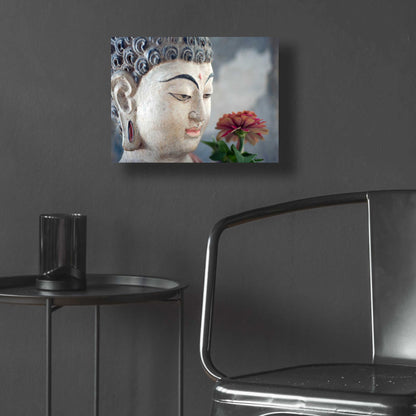 Epic Art 'Buddha Flower' by Elena Ray, Acrylic Glass Wall Art,16x12