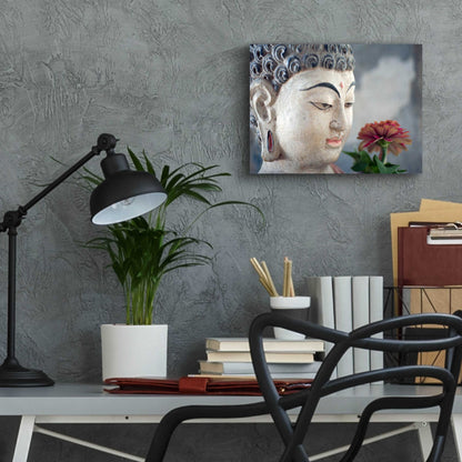 Epic Art 'Buddha Flower' by Elena Ray, Acrylic Glass Wall Art,16x12