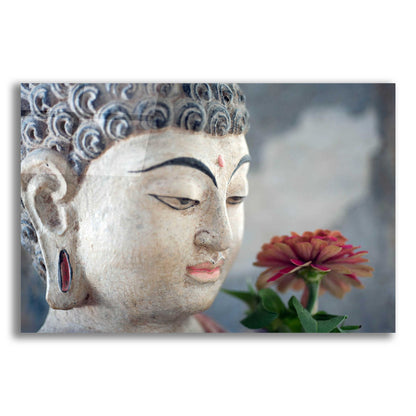 Epic Art 'Buddha Flower' by Elena Ray, Acrylic Glass Wall Art,24x16