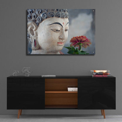 Epic Art 'Buddha Flower' by Elena Ray, Acrylic Glass Wall Art,36x24