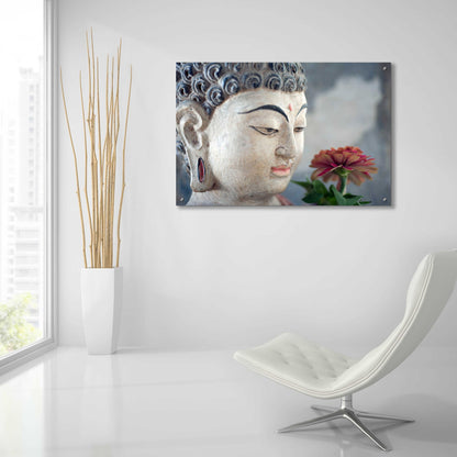 Epic Art 'Buddha Flower' by Elena Ray, Acrylic Glass Wall Art,36x24