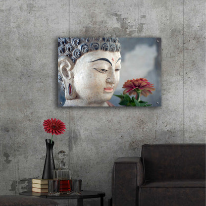 Epic Art 'Buddha Flower' by Elena Ray, Acrylic Glass Wall Art,36x24