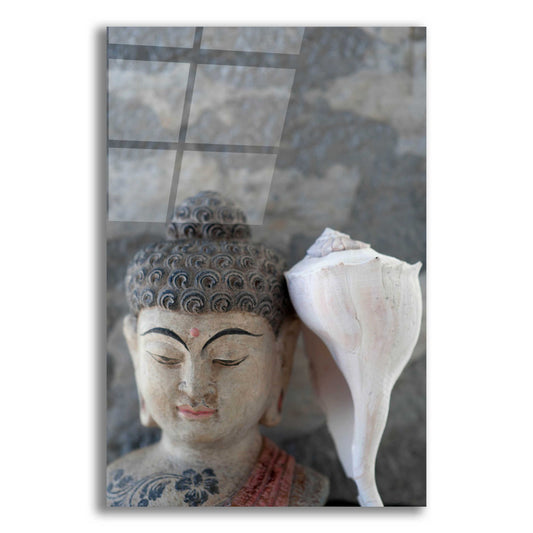 Epic Art 'Om Seashell Buddha' by Elena Ray, Acrylic Glass Wall Art