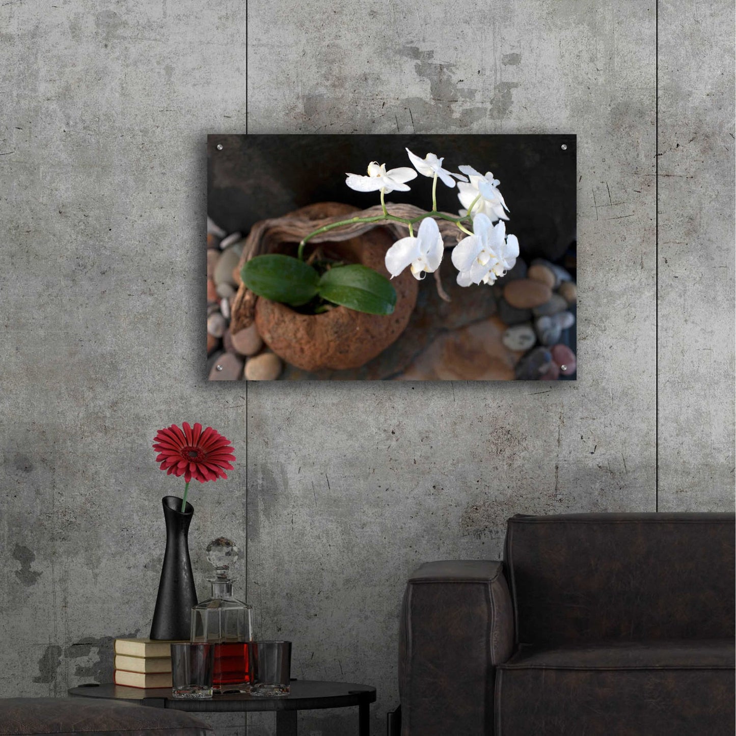 Epic Art 'Orchid Flowers' by Elena Ray, Acrylic Glass Wall Art,36x24