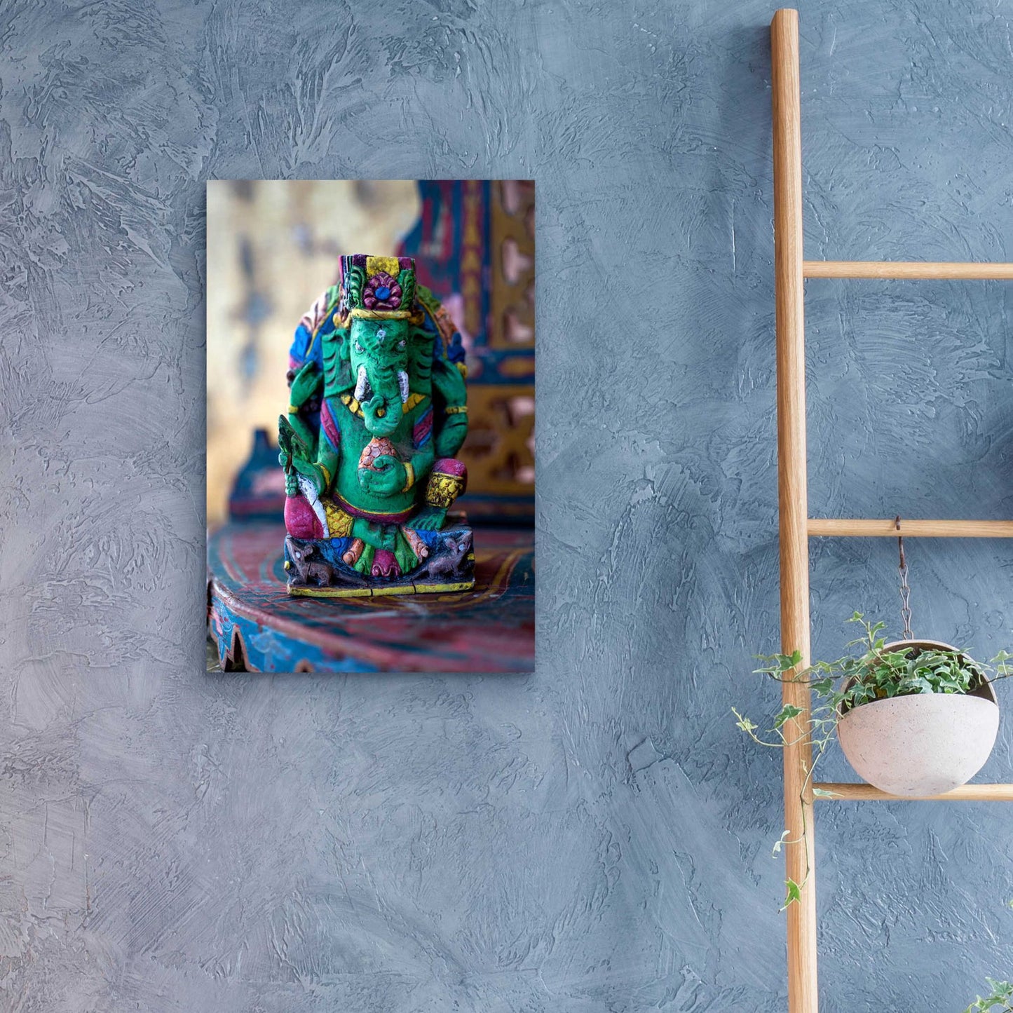 Epic Art 'Ganesha Yoga Altar' by Elena Ray, Acrylic Glass Wall Art,16x24