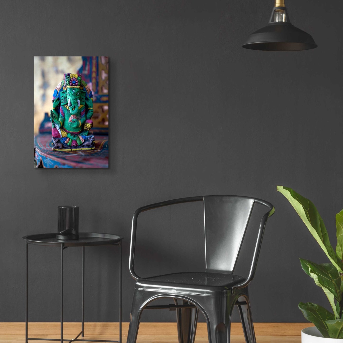 Epic Art 'Ganesha Yoga Altar' by Elena Ray, Acrylic Glass Wall Art,16x24