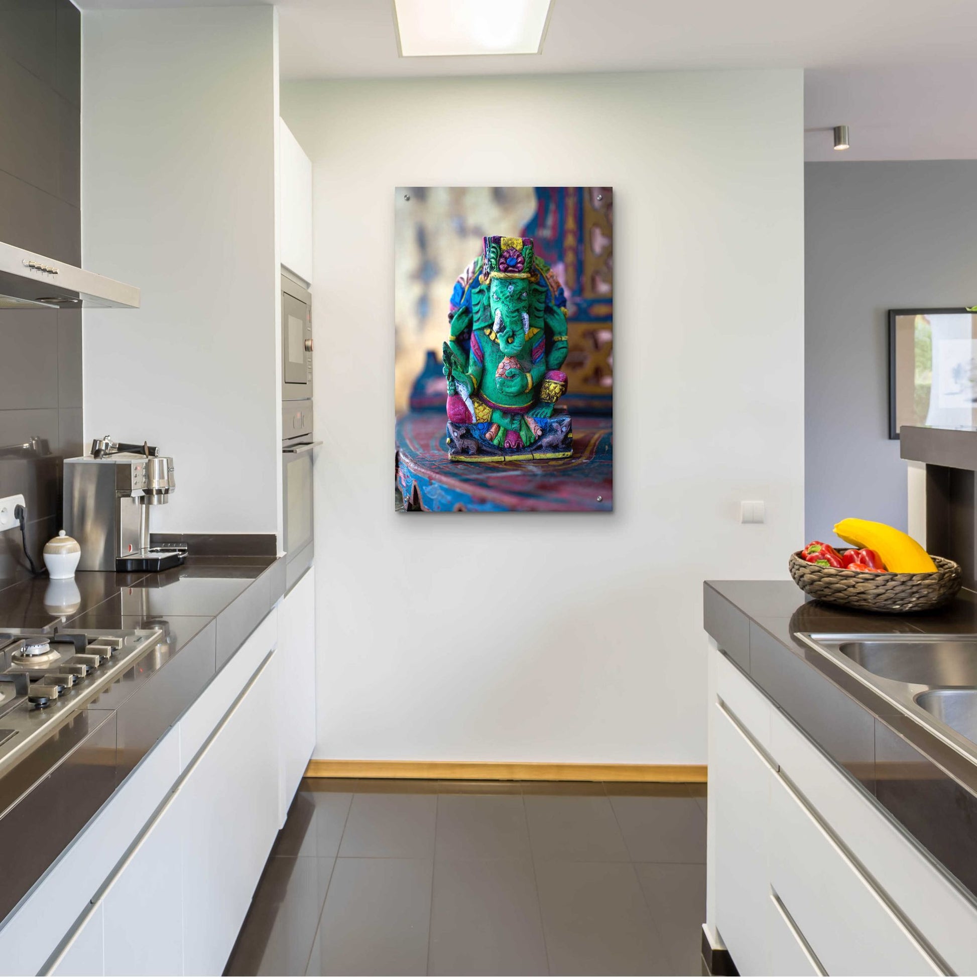 Epic Art 'Ganesha Yoga Altar' by Elena Ray, Acrylic Glass Wall Art,24x36