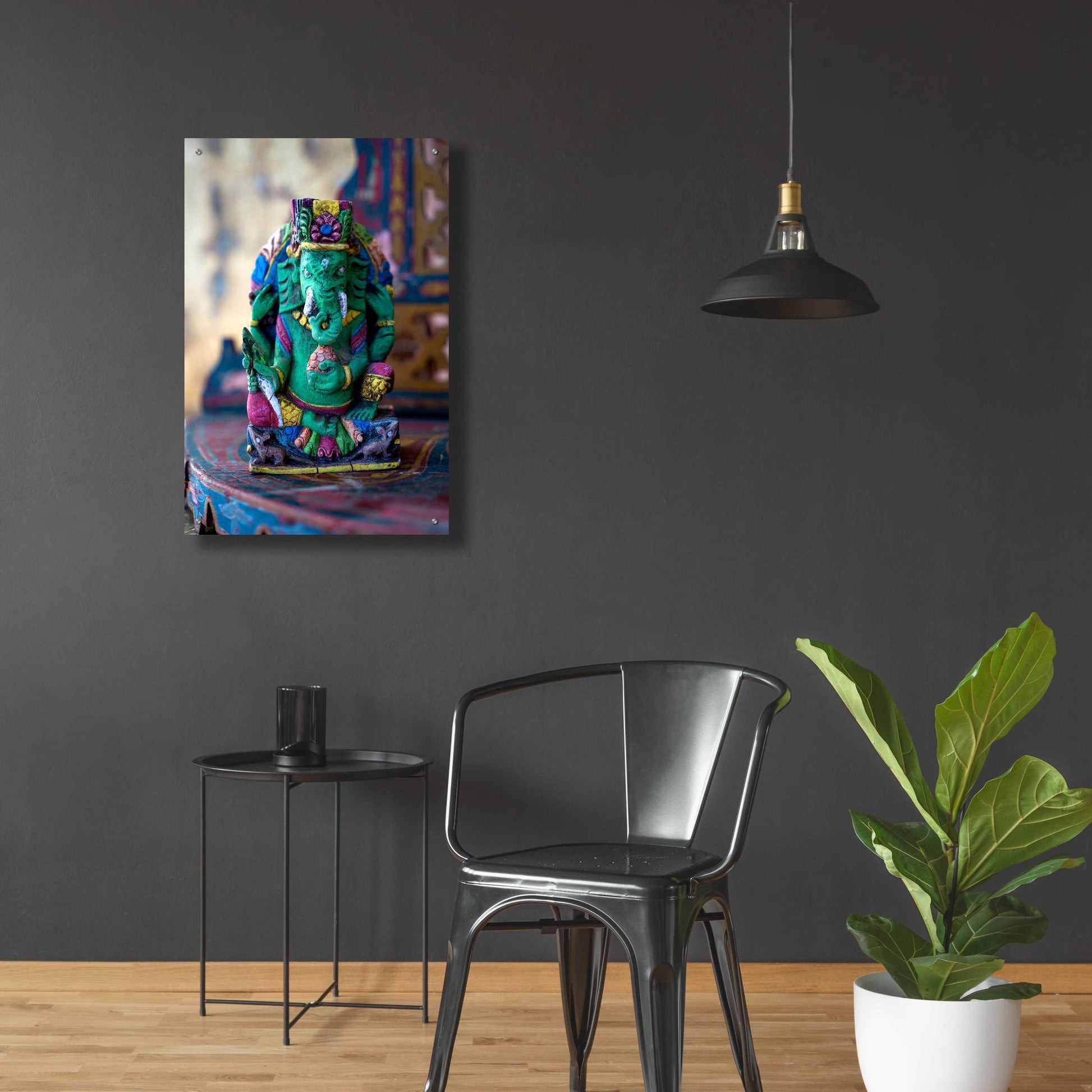 Epic Art 'Ganesha Yoga Altar' by Elena Ray, Acrylic Glass Wall Art,24x36