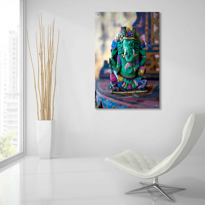 Epic Art 'Ganesha Yoga Altar' by Elena Ray, Acrylic Glass Wall Art,24x36