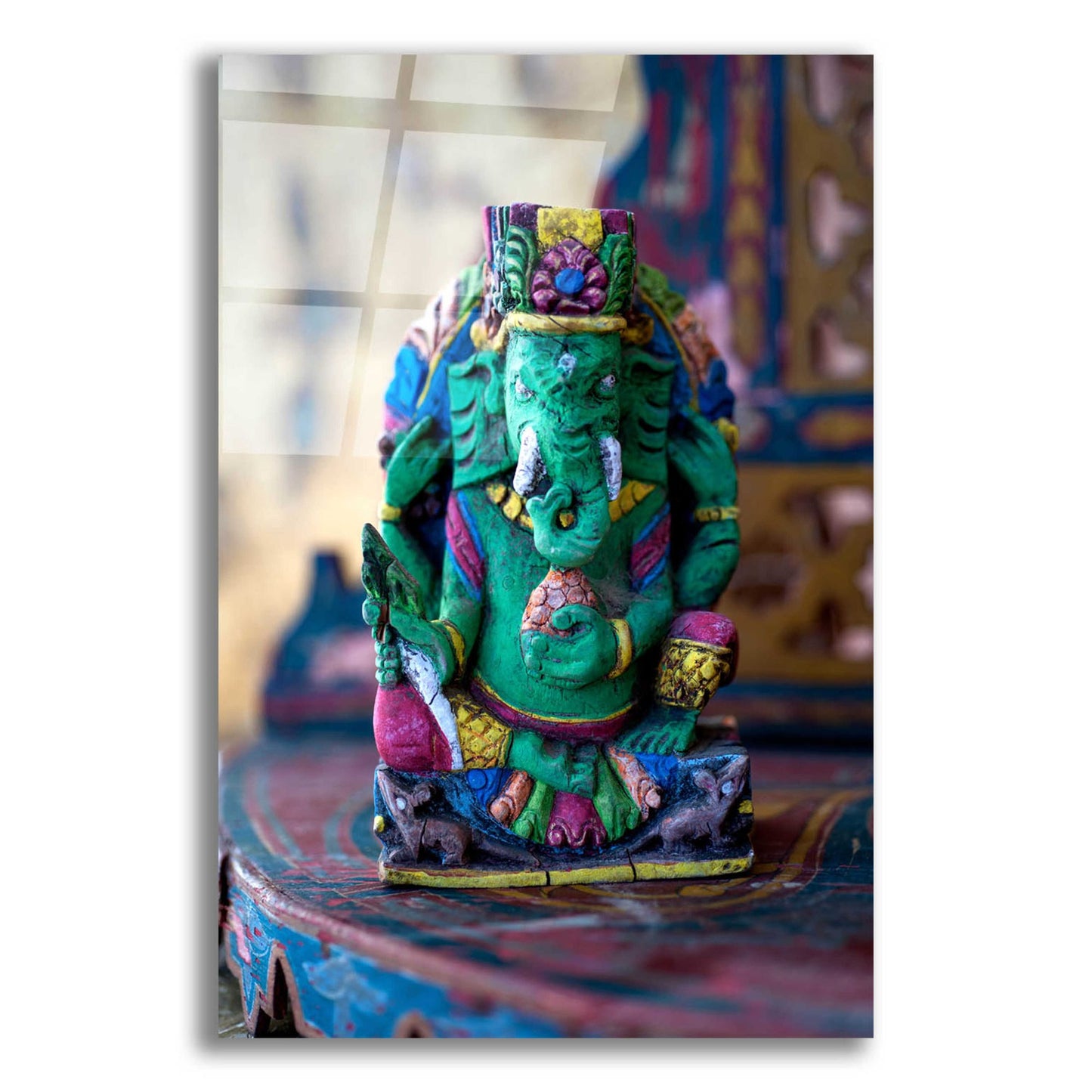Epic Art 'Ganesha Yoga Altar' by Elena Ray, Acrylic Glass Wall Art