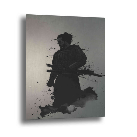 Epic Art "Samurai" by Nicklas Gustafsson, on Brushed Aluminum