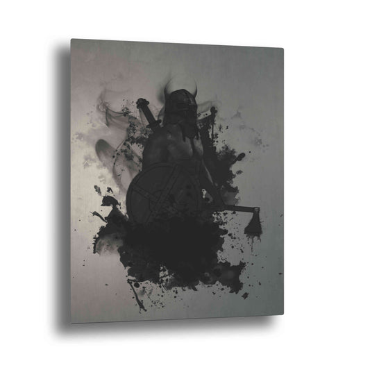 Epic Art "Viking" by Nicklas Gustafsson, on Brushed Aluminum