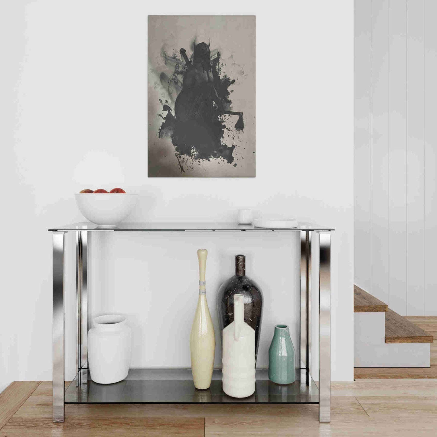 Epic Art "Viking" by Nicklas Gustafsson, on Brushed Aluminum