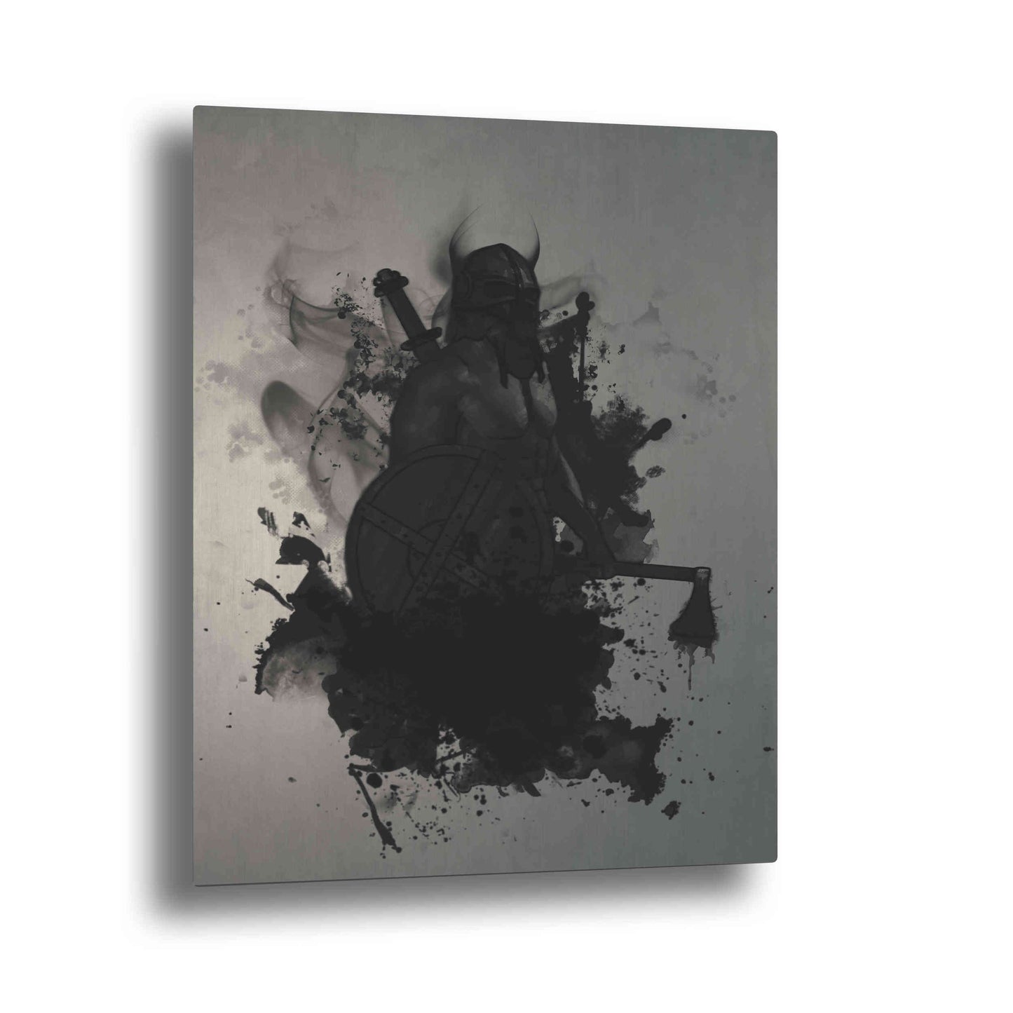 Epic Art "Viking" by Nicklas Gustafsson, on Brushed Aluminum