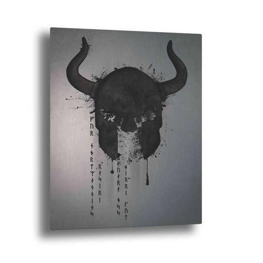 Epic Art "Northmen" by Nicklas Gustafsson, on Brushed Aluminum