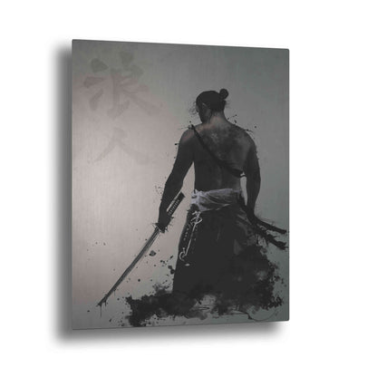 Epic Art "Ronin" by Nicklas Gustafsson, on Brushed Aluminum