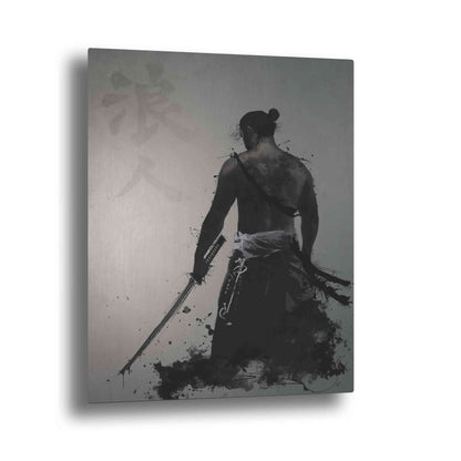Epic Art "Ronin" by Nicklas Gustafsson, on Brushed Aluminum
