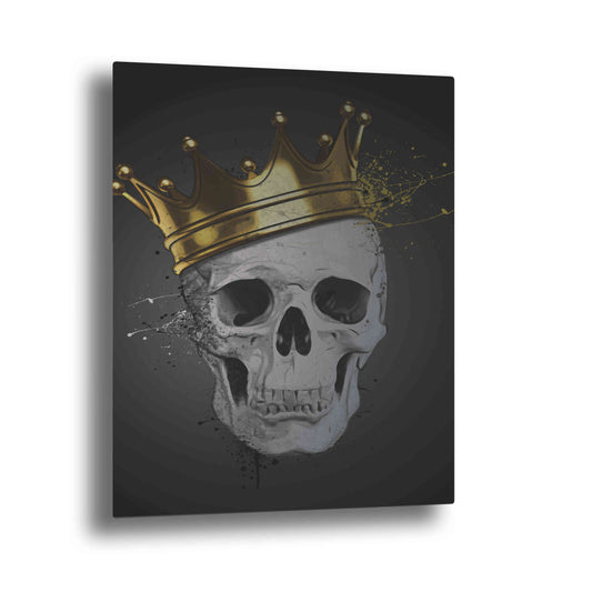 Epic Art "Royal Skull" by Nicklas Gustafsson, on Brushed Aluminum