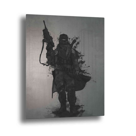 Epic Art "Post Apocalyptic Warrior" by Nicklas Gustafsson, on Brushed Aluminum
