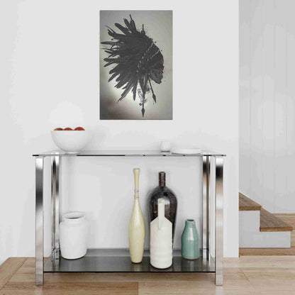 Epic Art "Warbonnet Skull" by Nicklas Gustafsson, on Brushed Aluminum