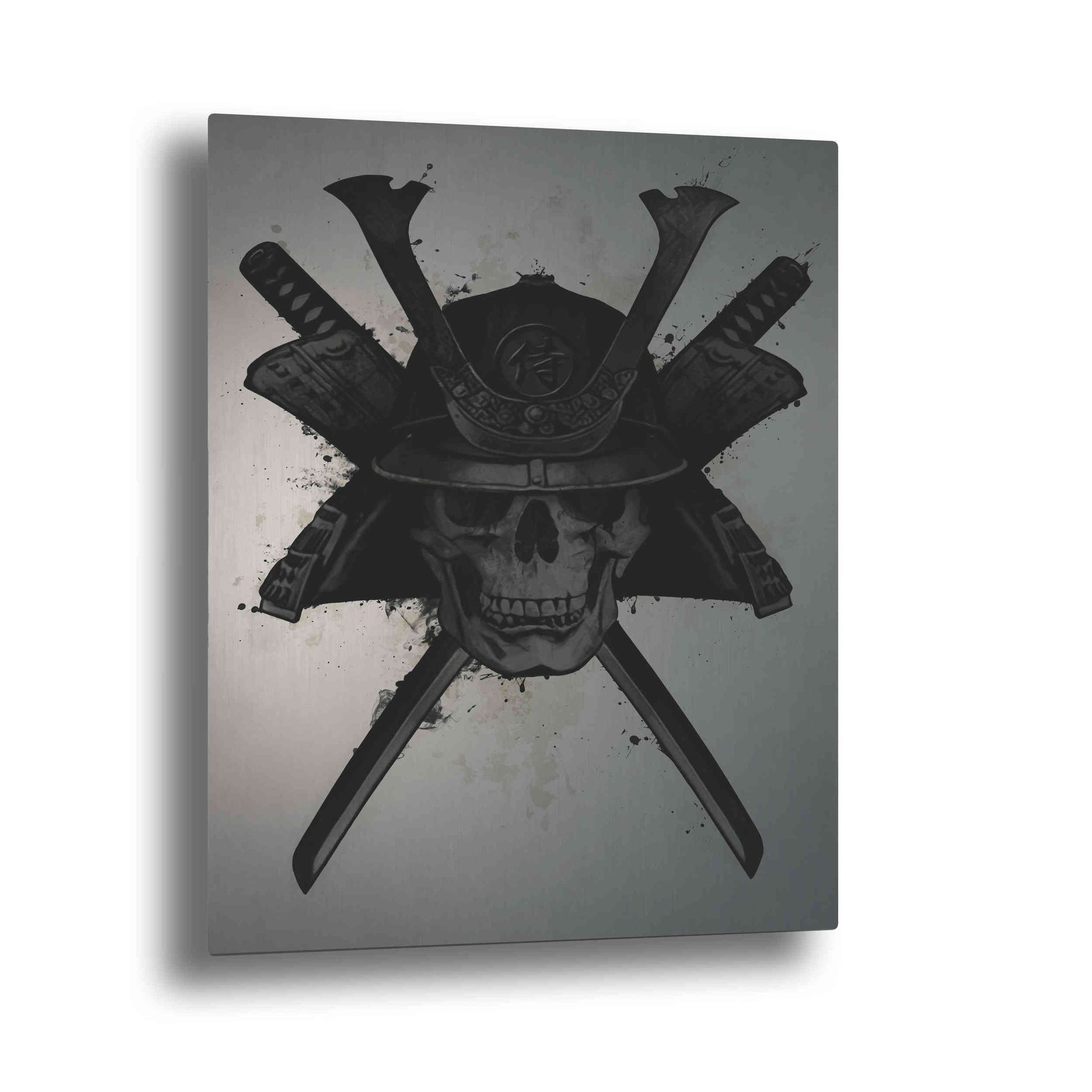 Epic Art "Samurai Skull" by Nicklas Gustafsson, on Brushed Aluminum