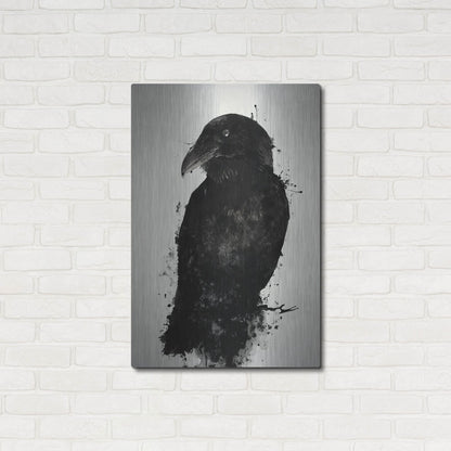 Epic Art "The Raven" by Nicklas Gustafsson, on Brushed Aluminum,24 x 36