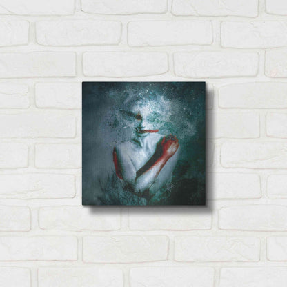 Luxe Metal Art '(Blooming) Protection' by Mario Sanchez Nevado, Metal Wall Art,12x12