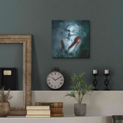 Luxe Metal Art '(Blooming) Protection' by Mario Sanchez Nevado, Metal Wall Art,12x12