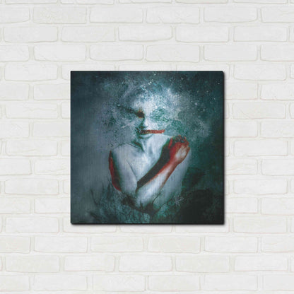 Luxe Metal Art '(Blooming) Protection' by Mario Sanchez Nevado, Metal Wall Art,24x24