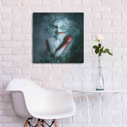 Luxe Metal Art '(Blooming) Protection' by Mario Sanchez Nevado, Metal Wall Art,24x24