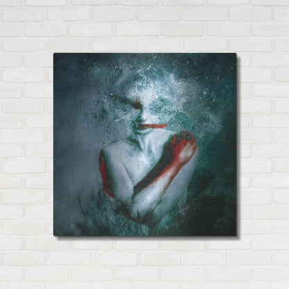 Luxe Metal Art '(Blooming) Protection' by Mario Sanchez Nevado, Metal Wall Art,36x36