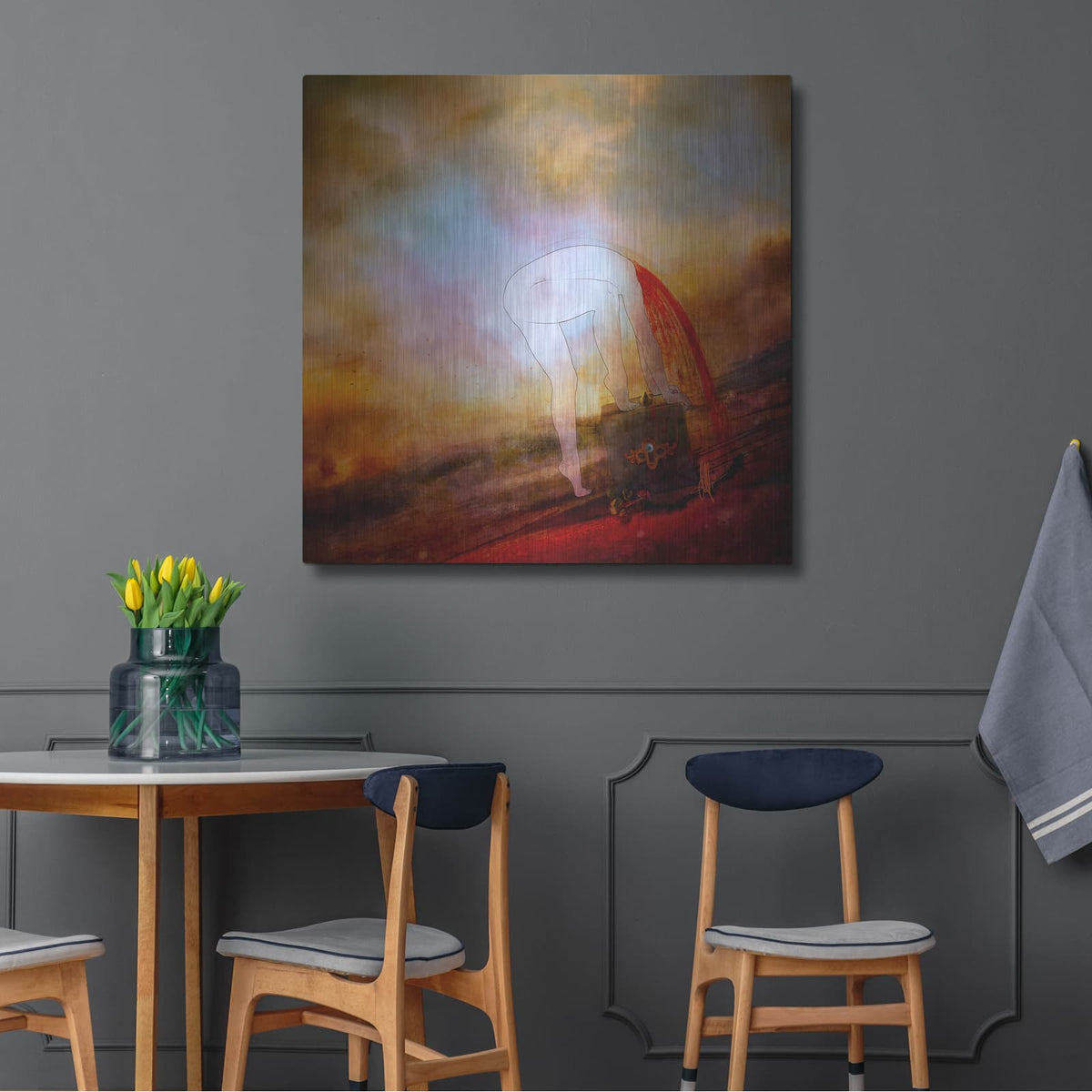 'Caer' by Mario Sanchez Nevado – Metal Wall Art, 36x36 room view