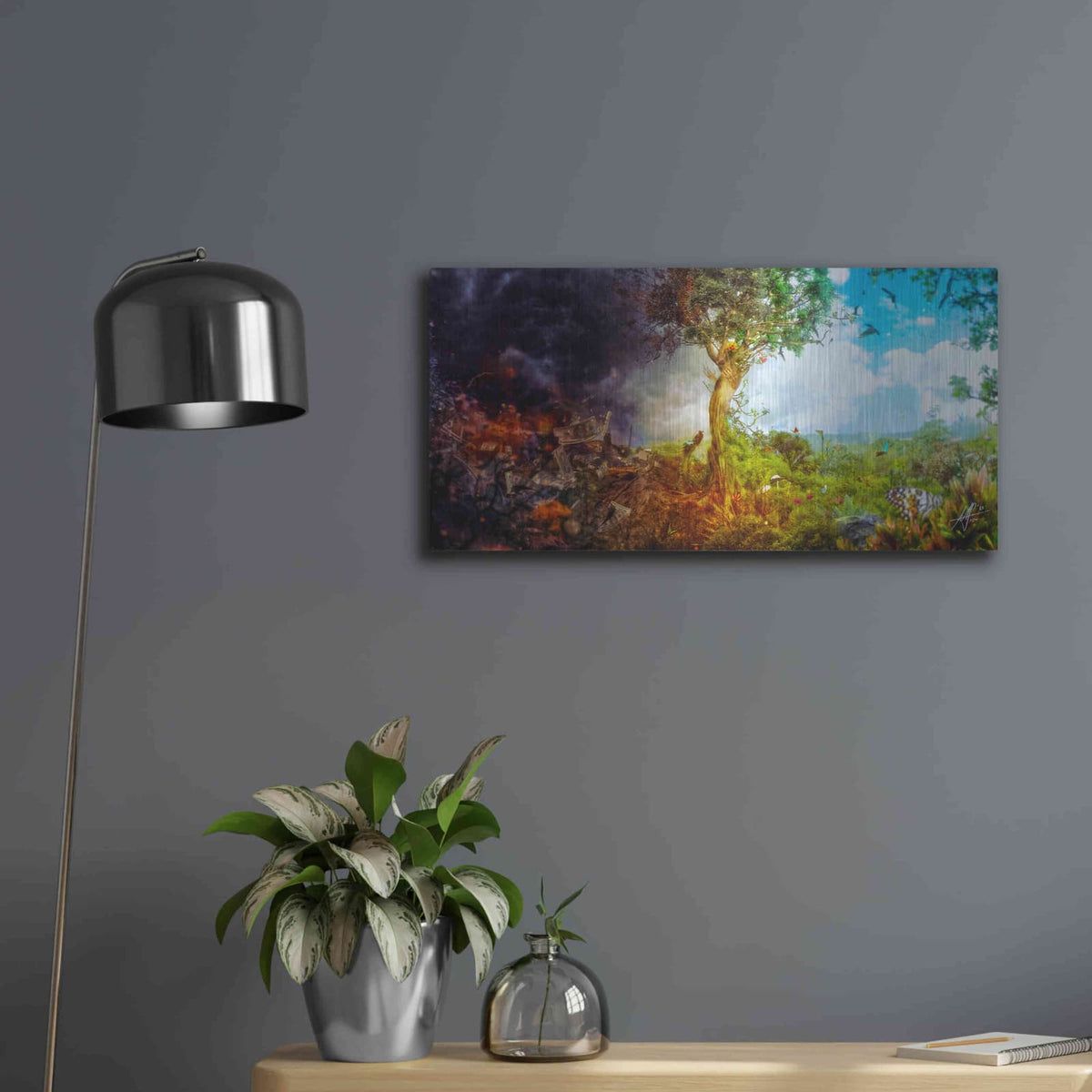 'Condition' by Mario Sanchez Nevado – Metal Wall Art, 24x12 room view