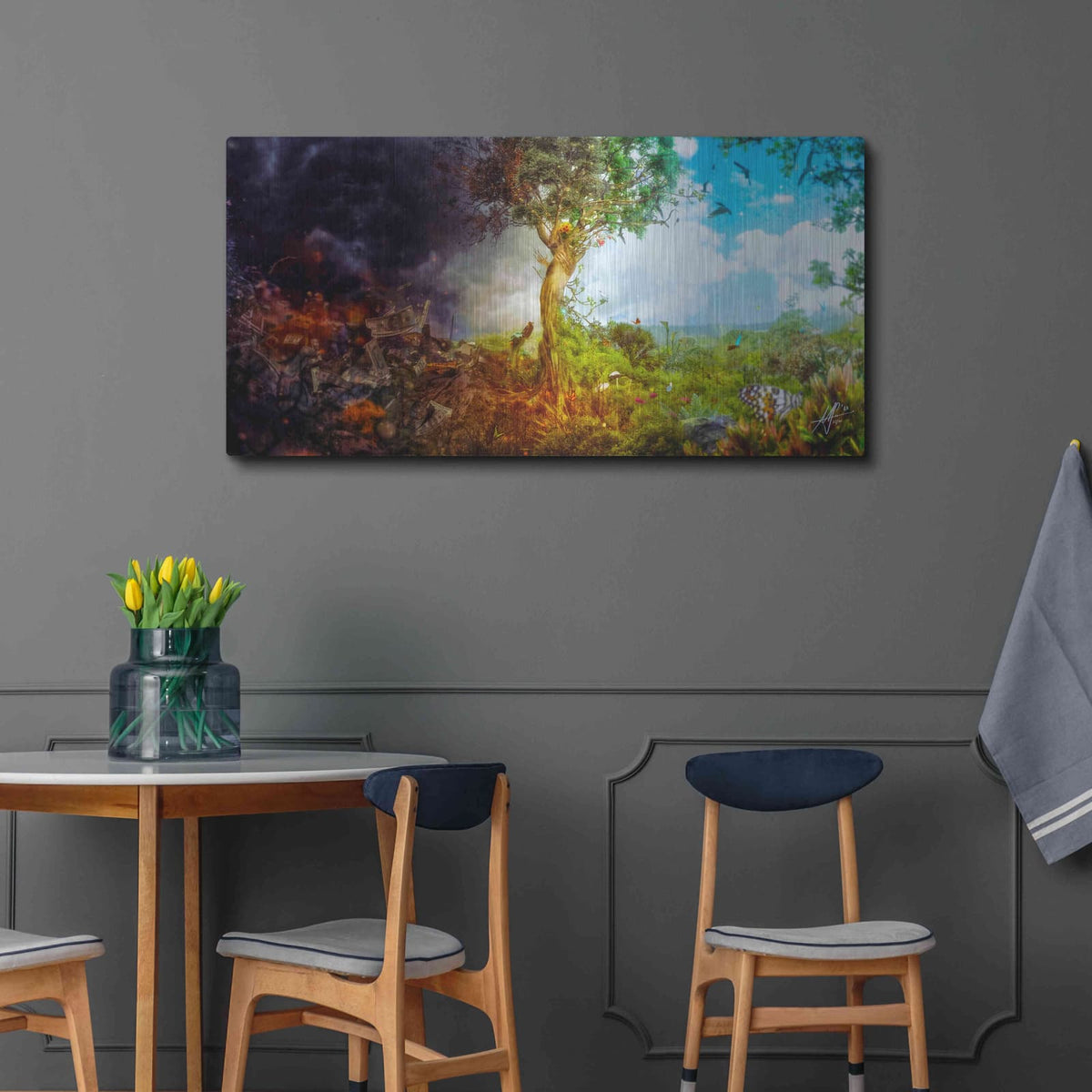 'Condition' by Mario Sanchez Nevado – Metal Wall Art, 48x24 room view