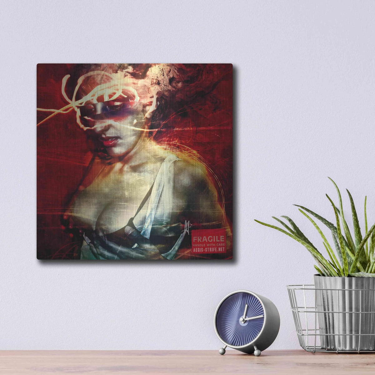 'Dare' by Mario Sanchez Nevado – Metal Wall Art, 12x12 room view
