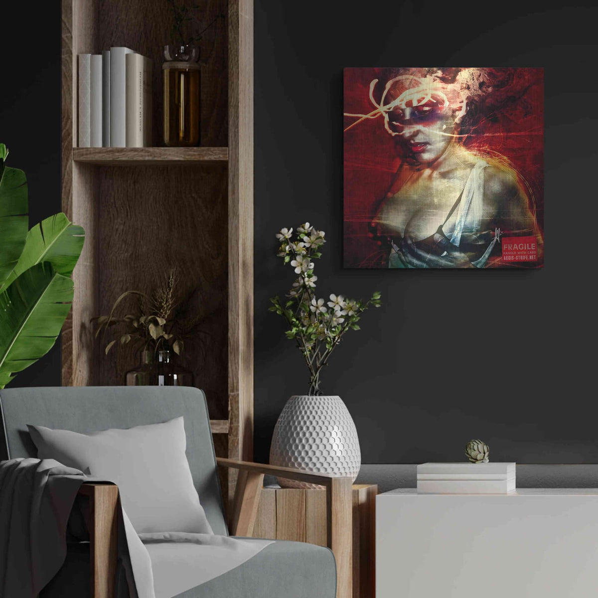 'Dare' by Mario Sanchez Nevado – Metal Wall Art, 24x24 room view