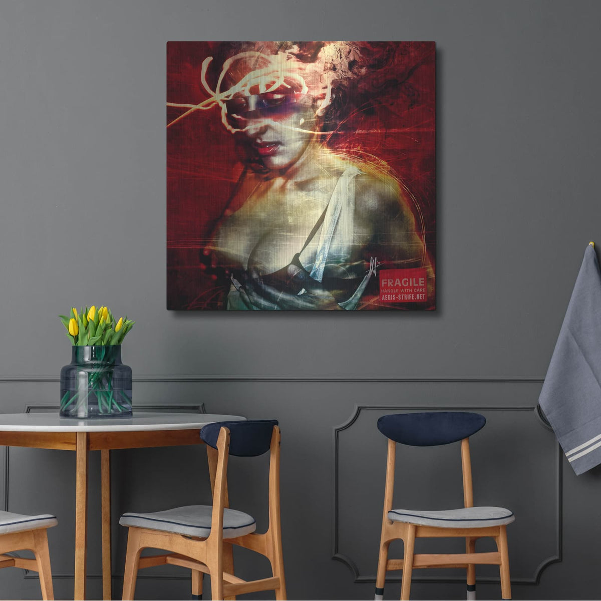 'Dare' by Mario Sanchez Nevado – Metal Wall Art, 36x36 room view