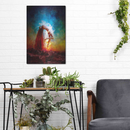 Luxe Metal Art 'Electricity' by Mario Sanchez Nevado, Metal Wall Art,12x16