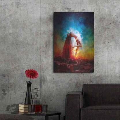 Luxe Metal Art 'Electricity' by Mario Sanchez Nevado, Metal Wall Art,24x36