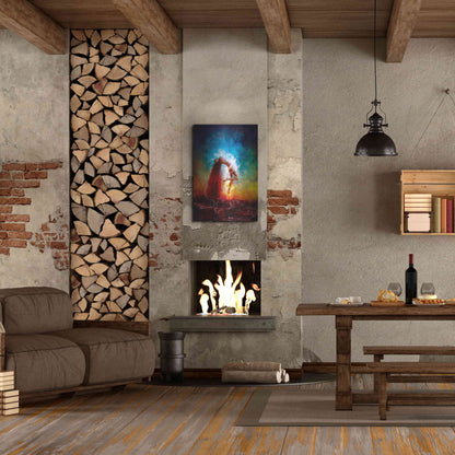 Luxe Metal Art 'Electricity' by Mario Sanchez Nevado, Metal Wall Art,24x36