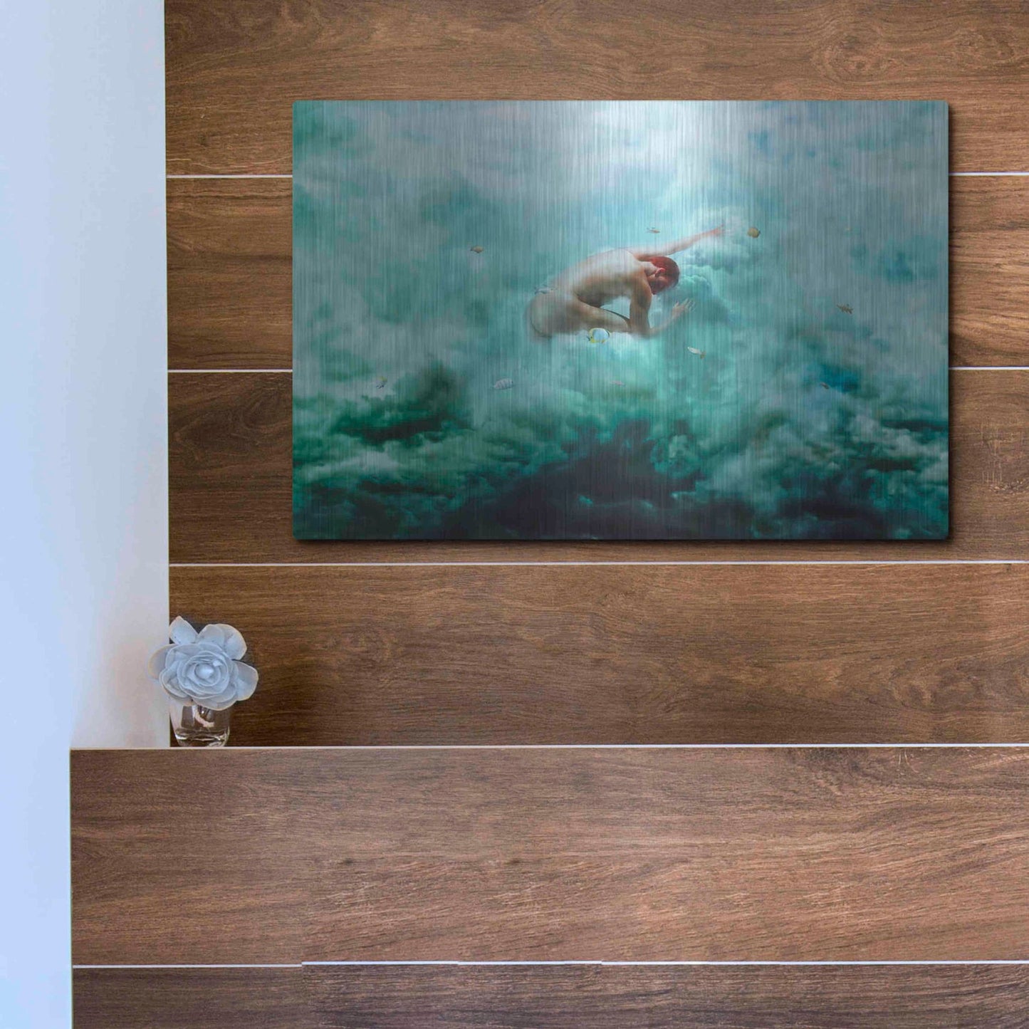 Luxe Metal Art 'Heaven & Alchemy' by Mario Sanchez Nevado, Metal Wall Art,16x12