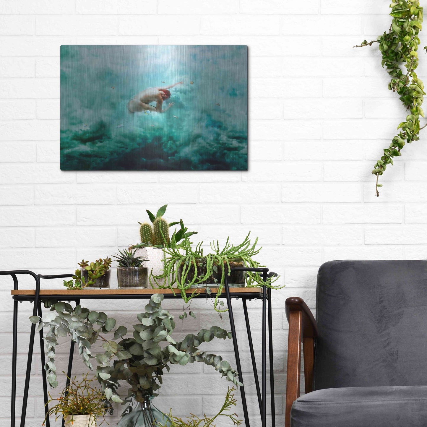 Luxe Metal Art 'Heaven & Alchemy' by Mario Sanchez Nevado, Metal Wall Art,16x12