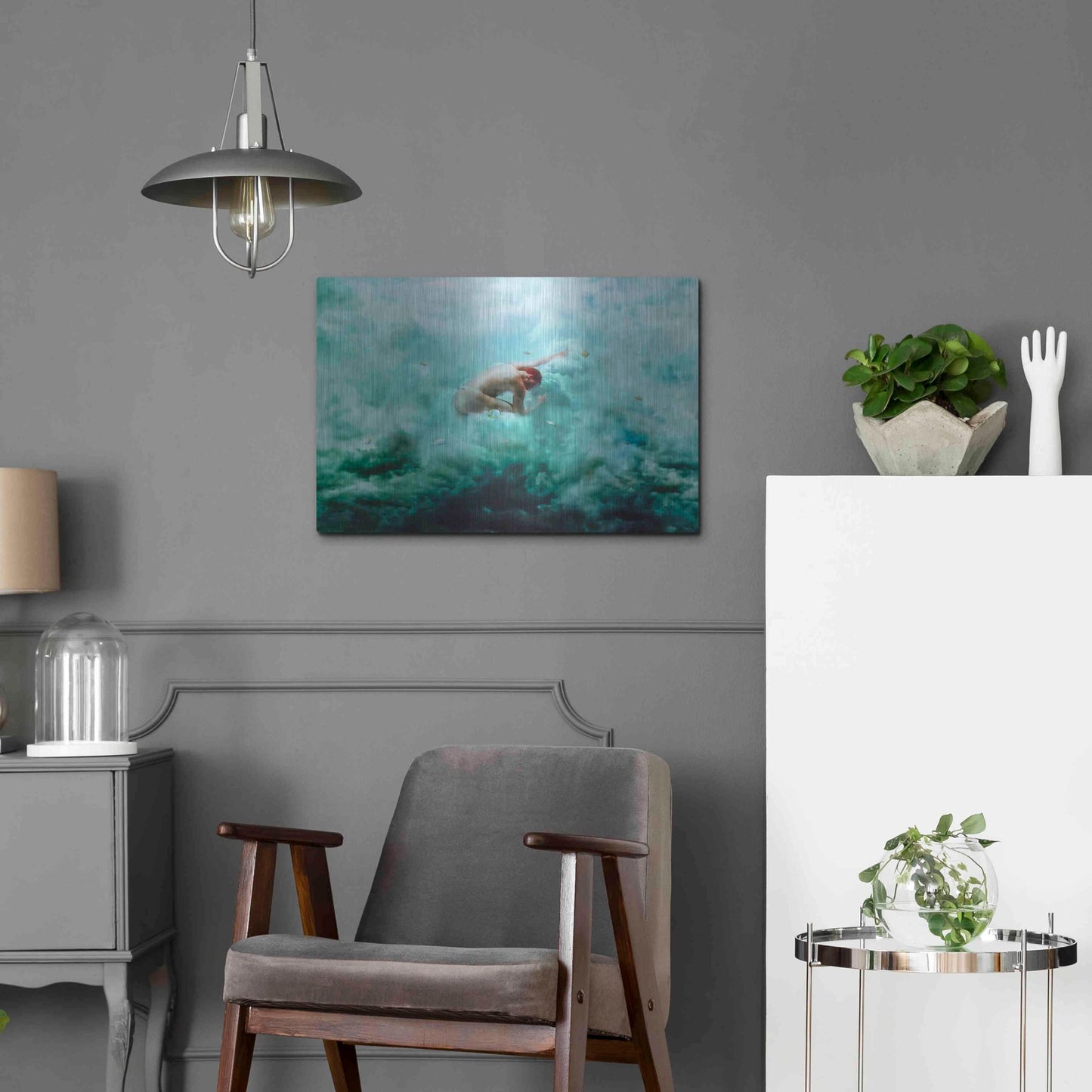 Luxe Metal Art 'Heaven & Alchemy' by Mario Sanchez Nevado, Metal Wall Art,24x16