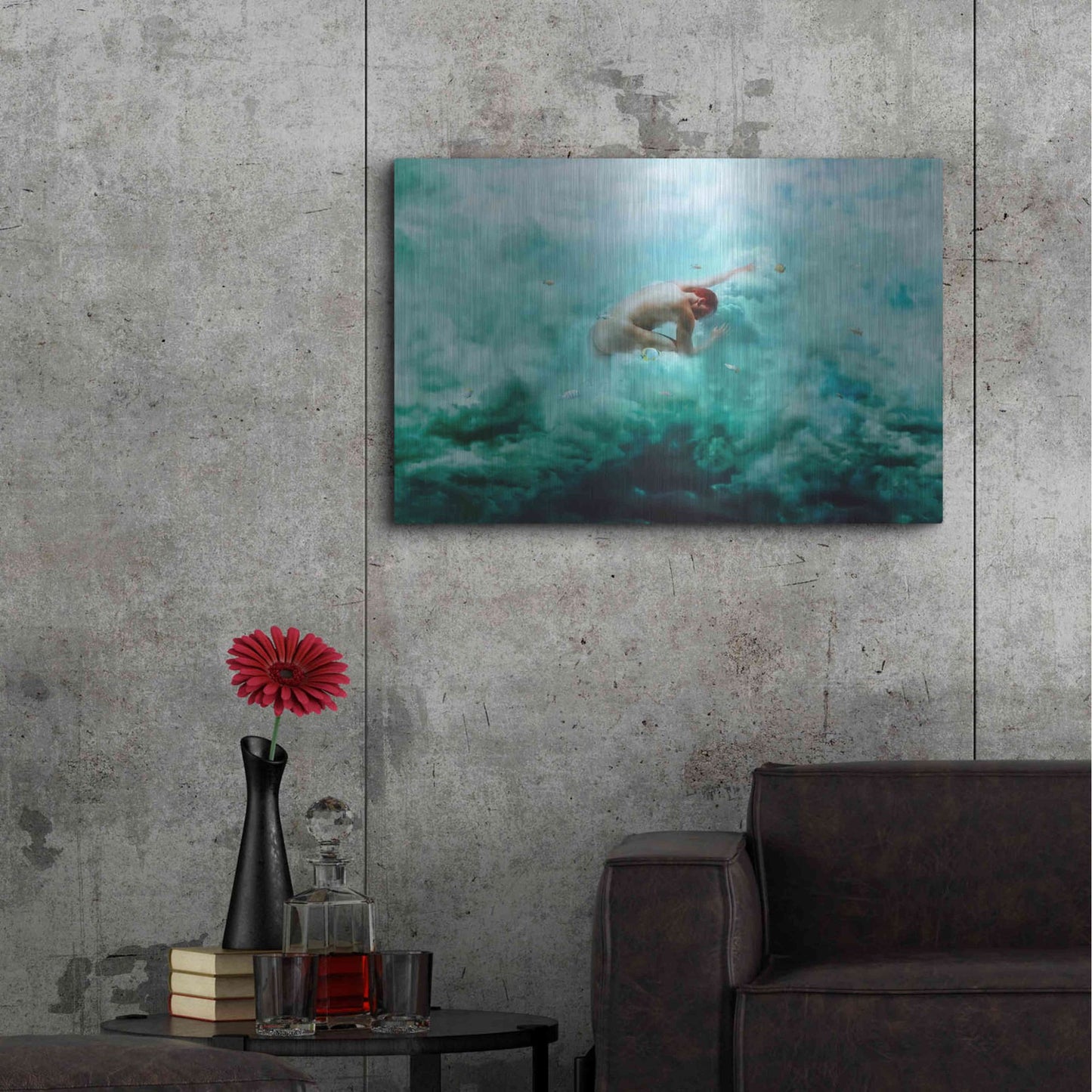 Luxe Metal Art 'Heaven & Alchemy' by Mario Sanchez Nevado, Metal Wall Art,36x24