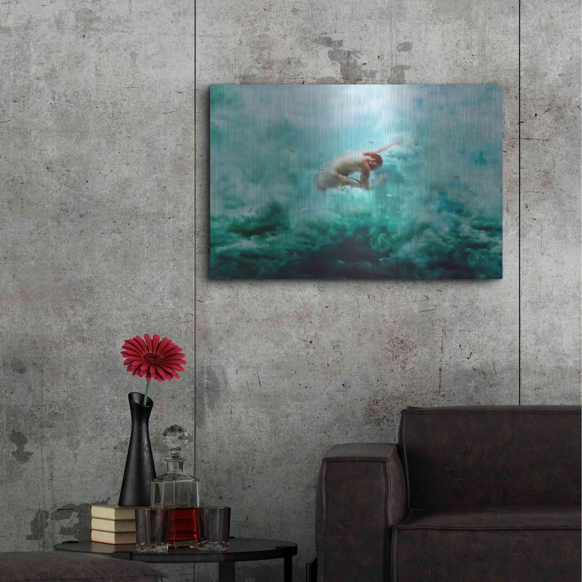 Luxe Metal Art 'Heaven & Alchemy' by Mario Sanchez Nevado, Metal Wall Art,36x24