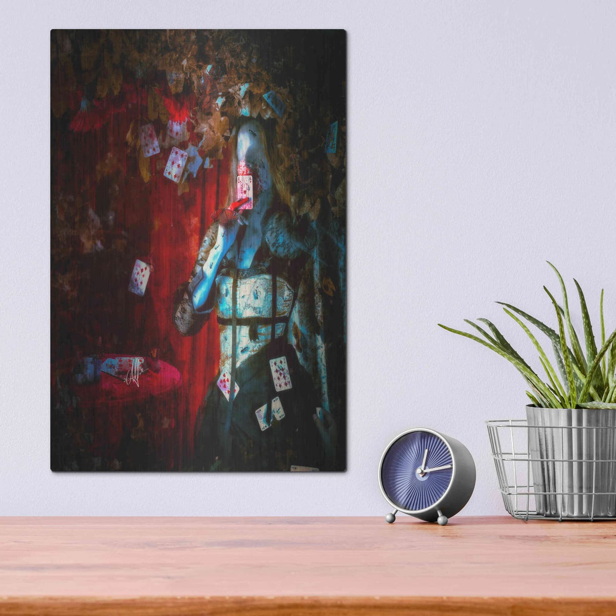 'Player' by Mario Sanchez Nevado – Metal Wall Art, 12x16 room view