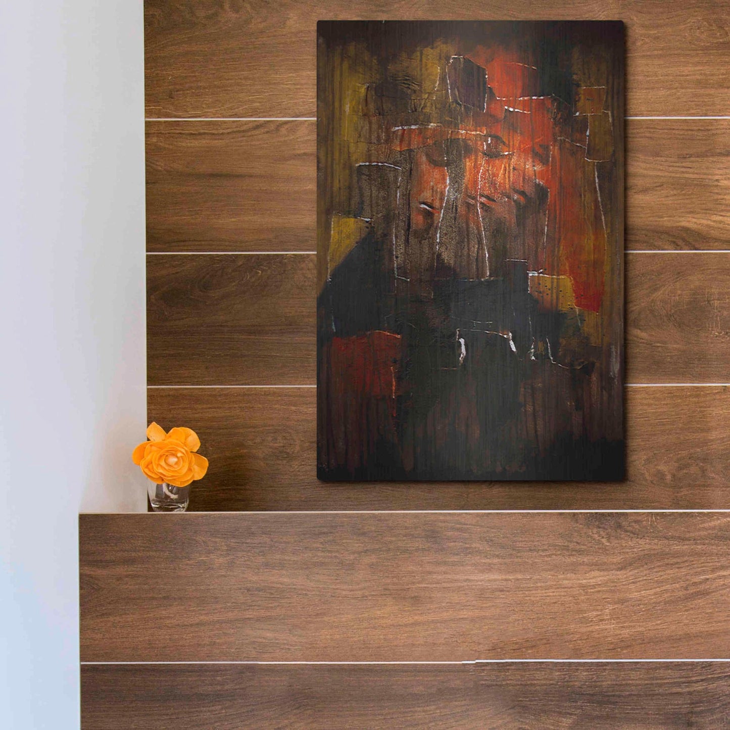 Luxe Metal Art 'Test For Deconstruction Iv' by Mario Sanchez Nevado, Metal Wall Art,12x16