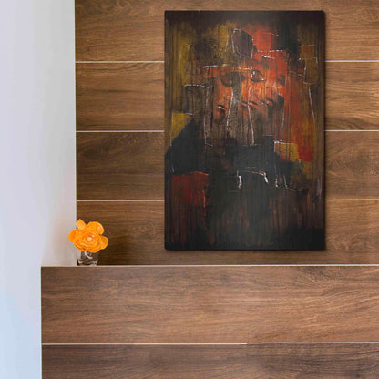 Luxe Metal Art 'Test For Deconstruction Iv' by Mario Sanchez Nevado, Metal Wall Art,12x16